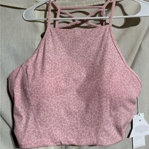 BuffBunny Pink Floral Crop Top